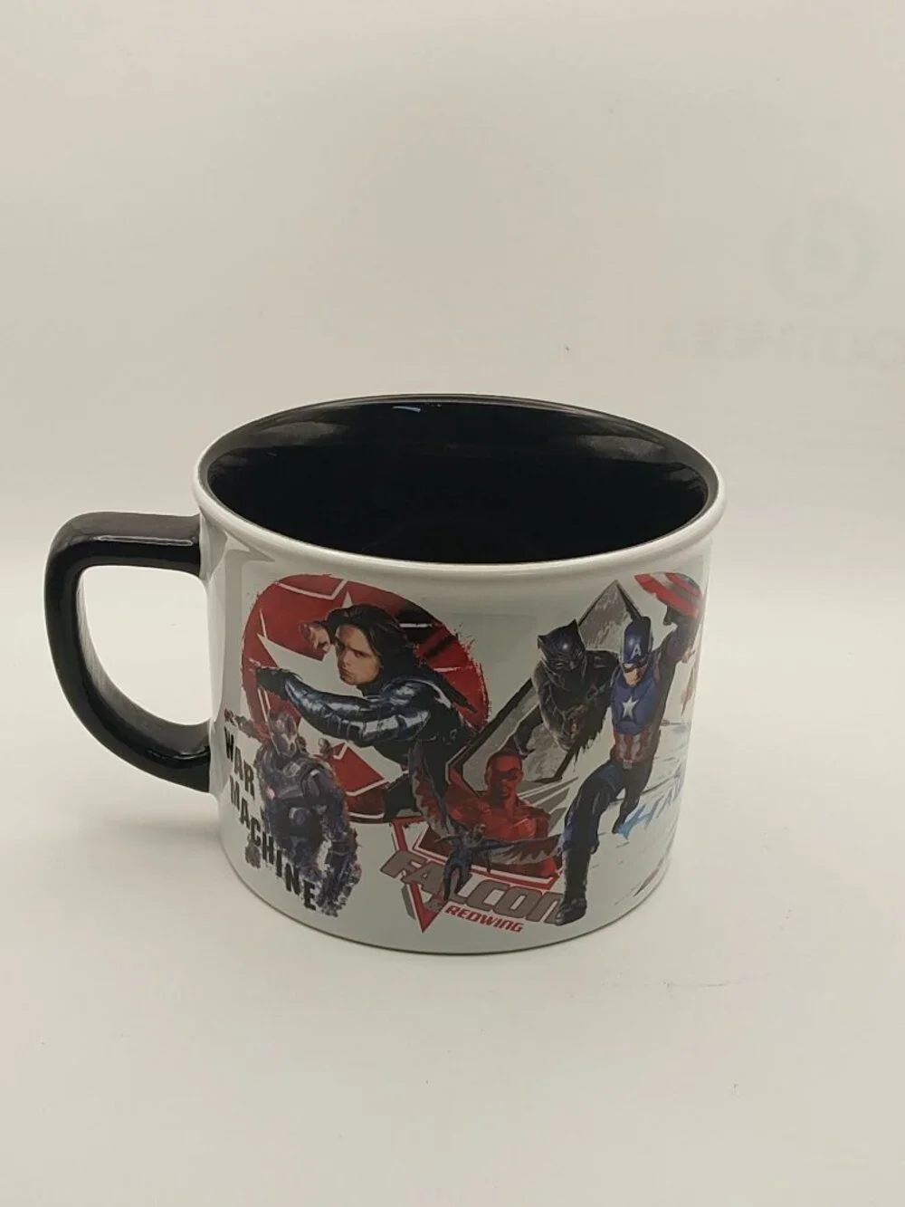 Marvel Captain America Civil War Characters Coffee Mug Black Interior 12oz Offic